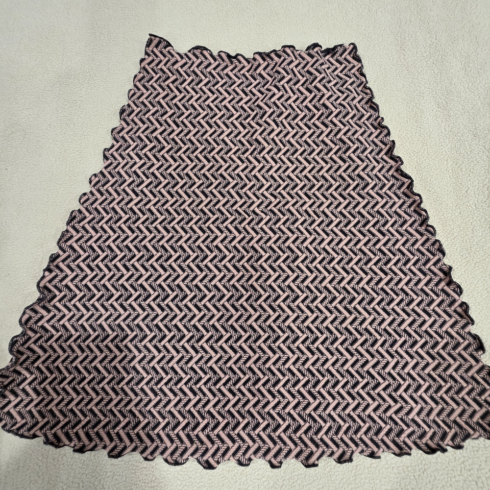 Haystacks Chic Pink and Black A-Line Skirt
